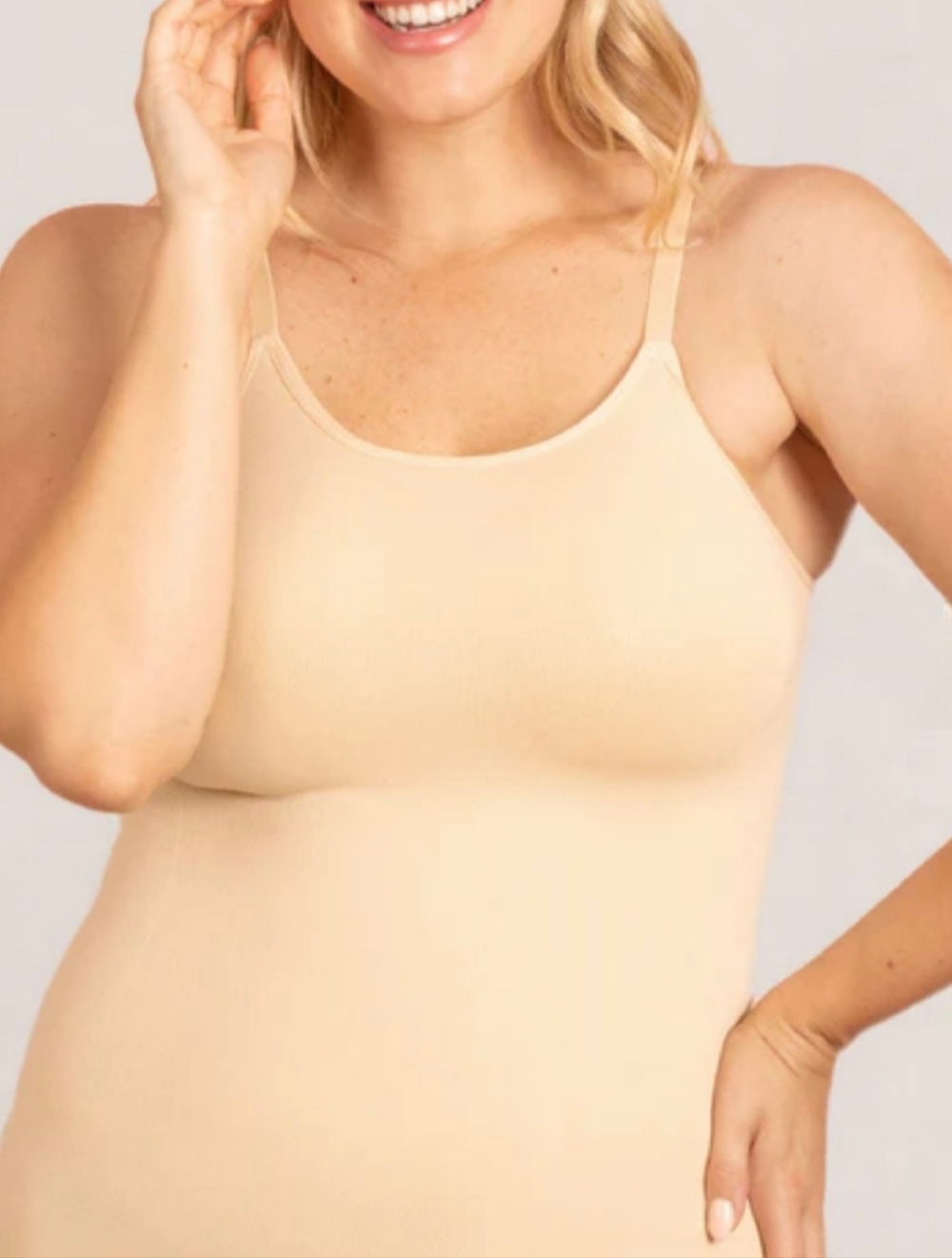 Empetua by Shapermint Nude Beige Lightweight Cami- Shaper.  Sz L
